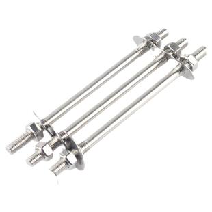 304不锈钢加长双头螺栓穿墙螺丝对穿丝杆双头螺杆螺母M6M8M10M12