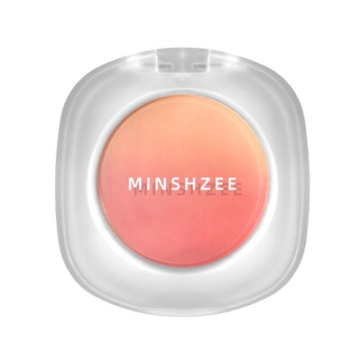 平价高光小众橘色一体腮红盘