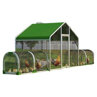 走地鸡笼跑道养鸡隧道笼子农场鸡笼子可移动农家散养鸡笼电焊网