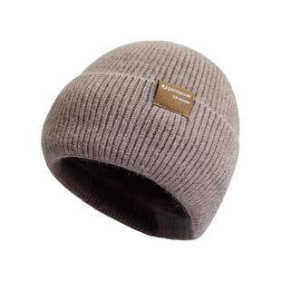 加厚针织毛线帽女冬季保暖加绒套头帽防寒防风月子包头帽冷帽帽子