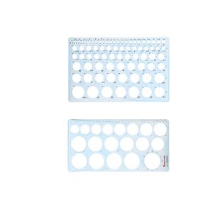 国产REDCIRCLE/红环画圆模板建筑绘图家具室内几何椭圆形正方形正圆大小模板曲线板坐标尺子