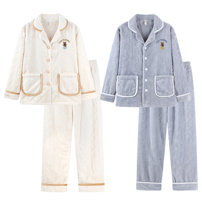 新款情侣睡衣冬季珊瑚绒