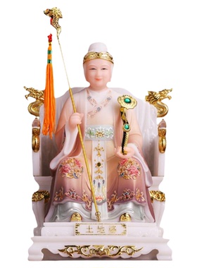 土地公婆神像招财供奉汉白玉佛像