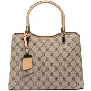 红蜻蜓手提包小拎包女式单肩斜挎包妈妈上班通勤百搭老花礼物包包