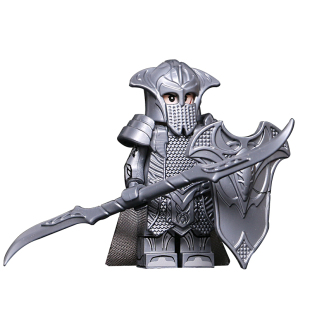 第三方古代兵人中世纪风骑士军事人武士小人魔戒积木人仔拼装玩具