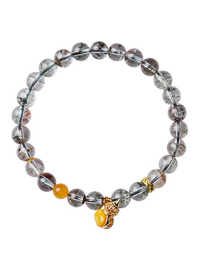 宫里上新正品天然绿幽灵手串