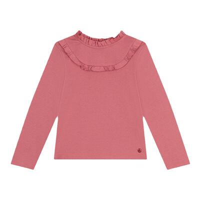 【断码特惠】法国小帆船Petitbateau童装女童长袖纯棉T恤衫A0BB4