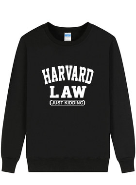哈佛大学圆领卫衣抓绒加厚上衣