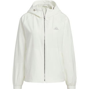 Adidas/阿迪达斯正品JACKET女士休闲梭织宽松日常连帽外套KC0026