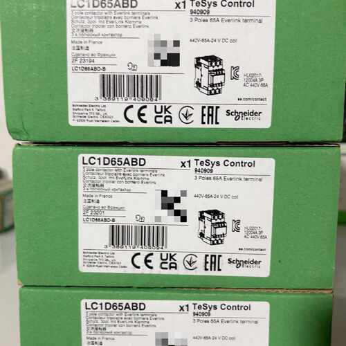 议价全新未拆封 LC1D65ABD接触器，TeSys Co