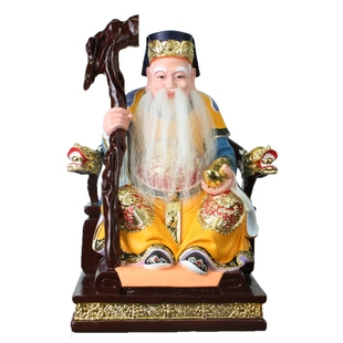 6/8/10/12/16寸大伯公土地公财神福德正神 敦煌彩树脂神像摆件