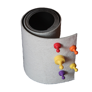 齐岳磁性书画墙贴毛毡铁皮一体化易安装书法展示墙画毡国画墙画毯