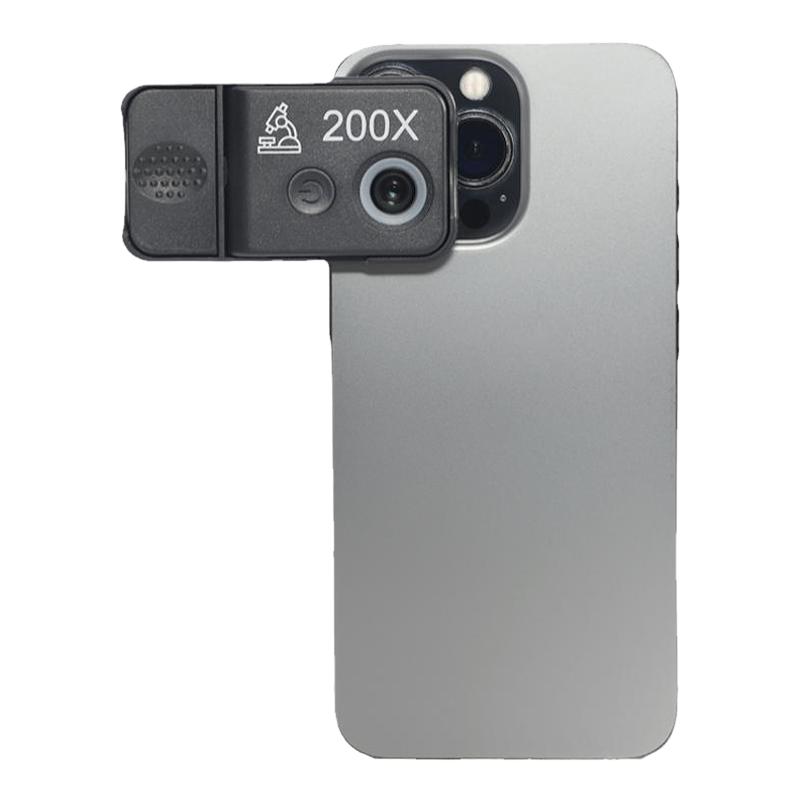 太阳火USB充电高倍200倍手机夹高清便携式显微镜UV白灯鉴定钻石GIA腰码腰棱编码珠宝古玩文玩瓷器玉器古钱币