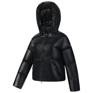 FILA飞羽斐乐女士鹅绒羽绒服2025冬新款运动轻量宽松保暖短款外套