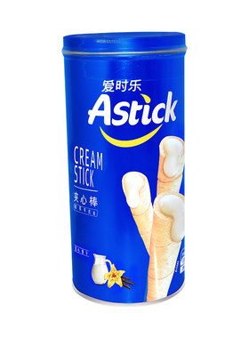 草莓味注心饼干夹心棒爱时乐