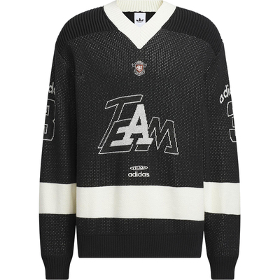 Adidas/阿迪达斯正品2025秋季款男士日常宽松V领针织套头衫KF4467