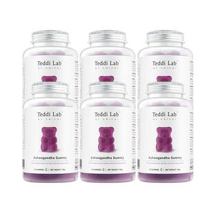 【自营】Unichi南非醉茄调皮质醇成人舒缓压力零糖小熊软糖6瓶装