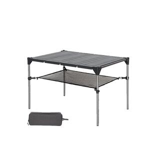 黑鹿户外折叠桌超轻便携式几何桌野营露营铝合金野餐装备小桌子