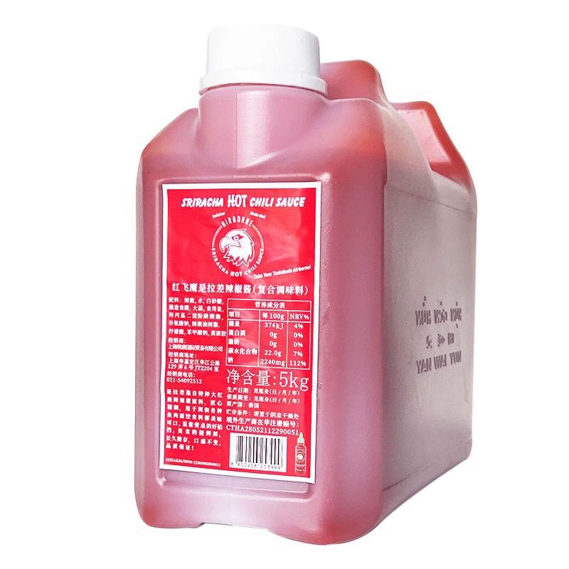 红飞鹰是拉差辣椒酱5kg*3桶装泰国进口泰式辣椒酱炸鸡蘸酱商用