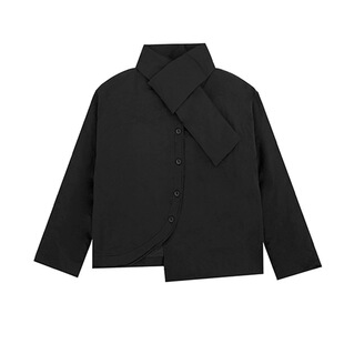 暗黑风设计感小众不规则个性羽绒服女秋冬季短款宽松保暖羽绒外套