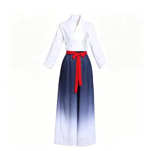 万疆舞蹈演出服夏辉雪龙吟舞蹈服中国舞女飘逸现代响扇扇子舞服装