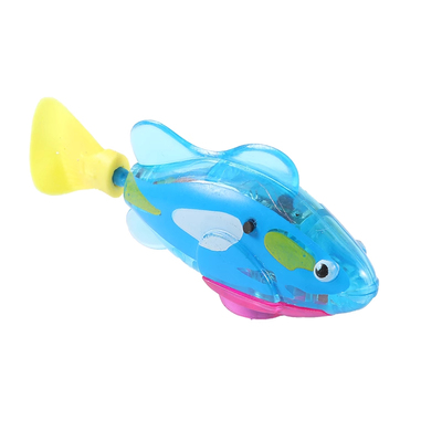 感应发光电子鱼宝宝洗澡玩具