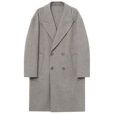 JDV商场同款米色男士羊毛呢大衣