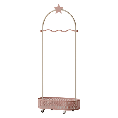 耶特可移动铁艺儿童衣帽架挂衣架