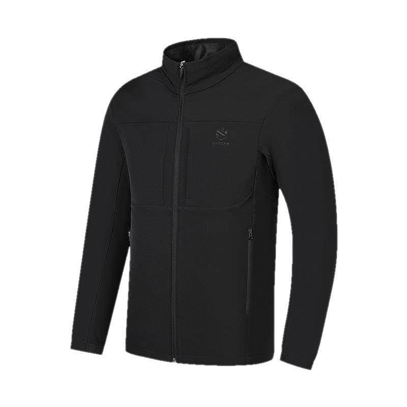 乔丹户外加绒保暖梭织风衣男生