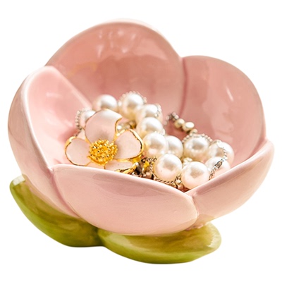 花朵首饰托盘收纳盒高档精致