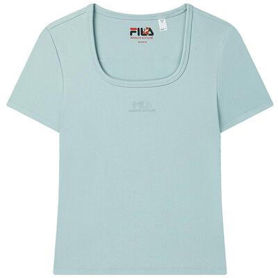 FILA斐乐女款t恤短袖衫方领上衣
