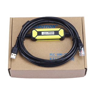 USB转网线通用线西门子200smart 1200 三菱FX5U通讯线缆plc连接线