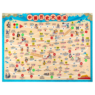 中国历史大通关飞行棋儿童棋类益智玩具桌游亲子互动游戏10岁以上