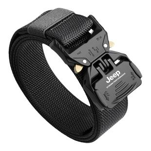 吉普新款男士战术尼龙腰带快拆户外皮带帆布潮年轻人专用裤带