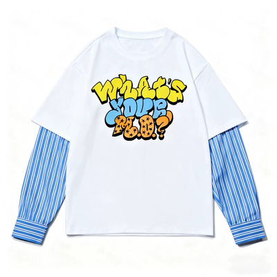 宋雨琦同款短袖T恤假两件