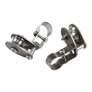 不锈钢无声上下滑轮角轮抬线钓过河钓鱼竿渔具垂钓装备用品小配件