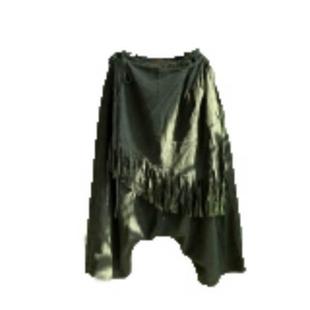 沉香布衣草堂衣牧了然柞蚕丝香云纱流苏吊裆松紧腰休闲长裤