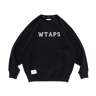 现货折扣 WTAPS ACADEMY / SWEATER / COTTON 套头圆领休闲卫衣