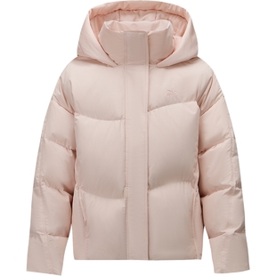 安踏面包羽绒服丨锁温防泼水羽绒服女冬季鸭绒保暖面包服棉服外套