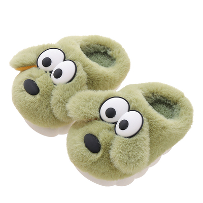 男童儿童棉拖鞋猫爱语卡通秋冬季