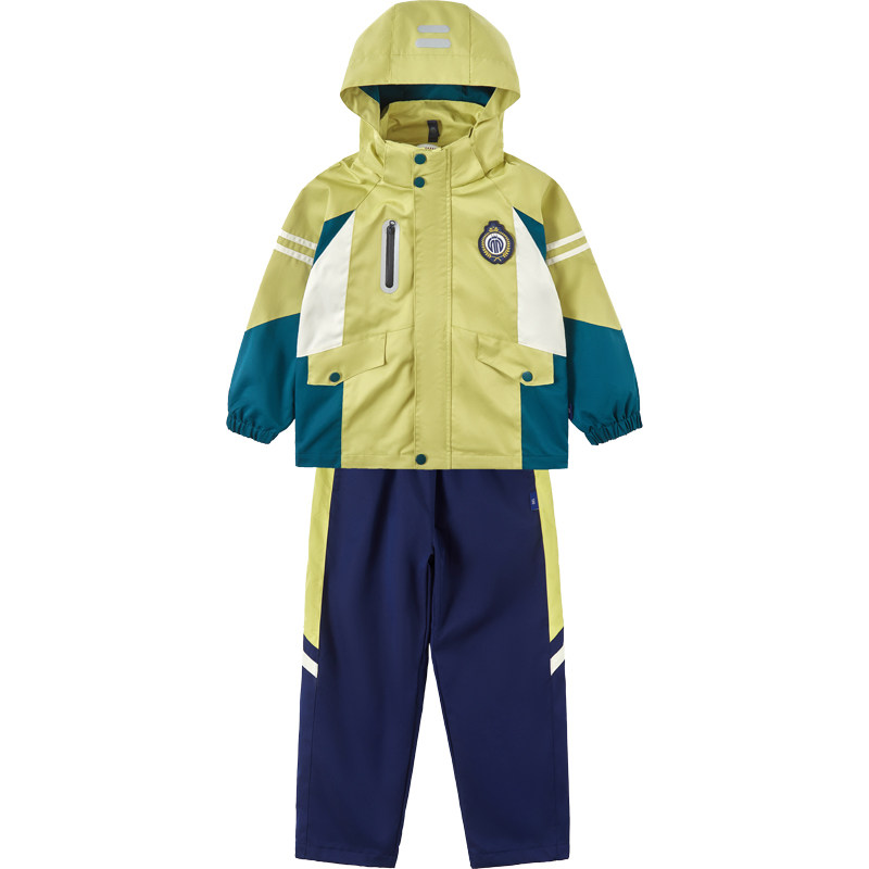 校服套装小学生春秋装冲锋衣儿童班服秋冬季幼儿园园服加绒三件套