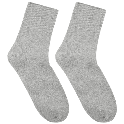 华邦正品松口袜子不勒脚老年人无痕健康专业月子袜女男纯色棉中筒