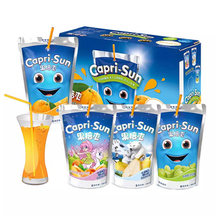 【自营】果倍爽果汁进口儿童饮料橙汁维c健康果味苹果葡萄汁整箱