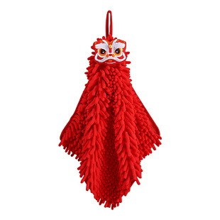 擦手巾挂式厨房可爱毛巾抹布吸水家用卫生间手布手帕珊瑚绒擦手