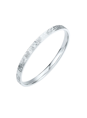 周六福碎冰冰银手镯女S999银实心镯子优雅气质圣诞礼物送女友