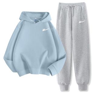 回力开春穿搭一整套小个子洋气时尚宽松卫衣休闲运动套装女春秋款