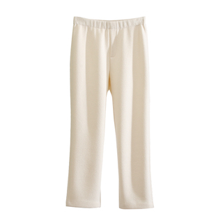 越南元蛋尾货 T/H~小个子bi留~!有腔调加绒修身松紧腰小脚裤秋冬