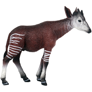 林畅模玩儿童史前动物玩具霍加披模型仿真欧卡皮鹿远古神奇生物