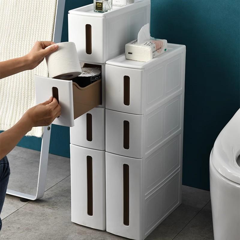 14cm日式夹缝收纳柜抽屉式厨房冰箱边柜超窄浴室缝隙置物架储物柜