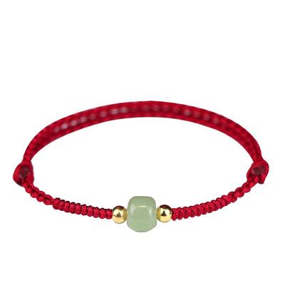 马年和田玉转运珠手链